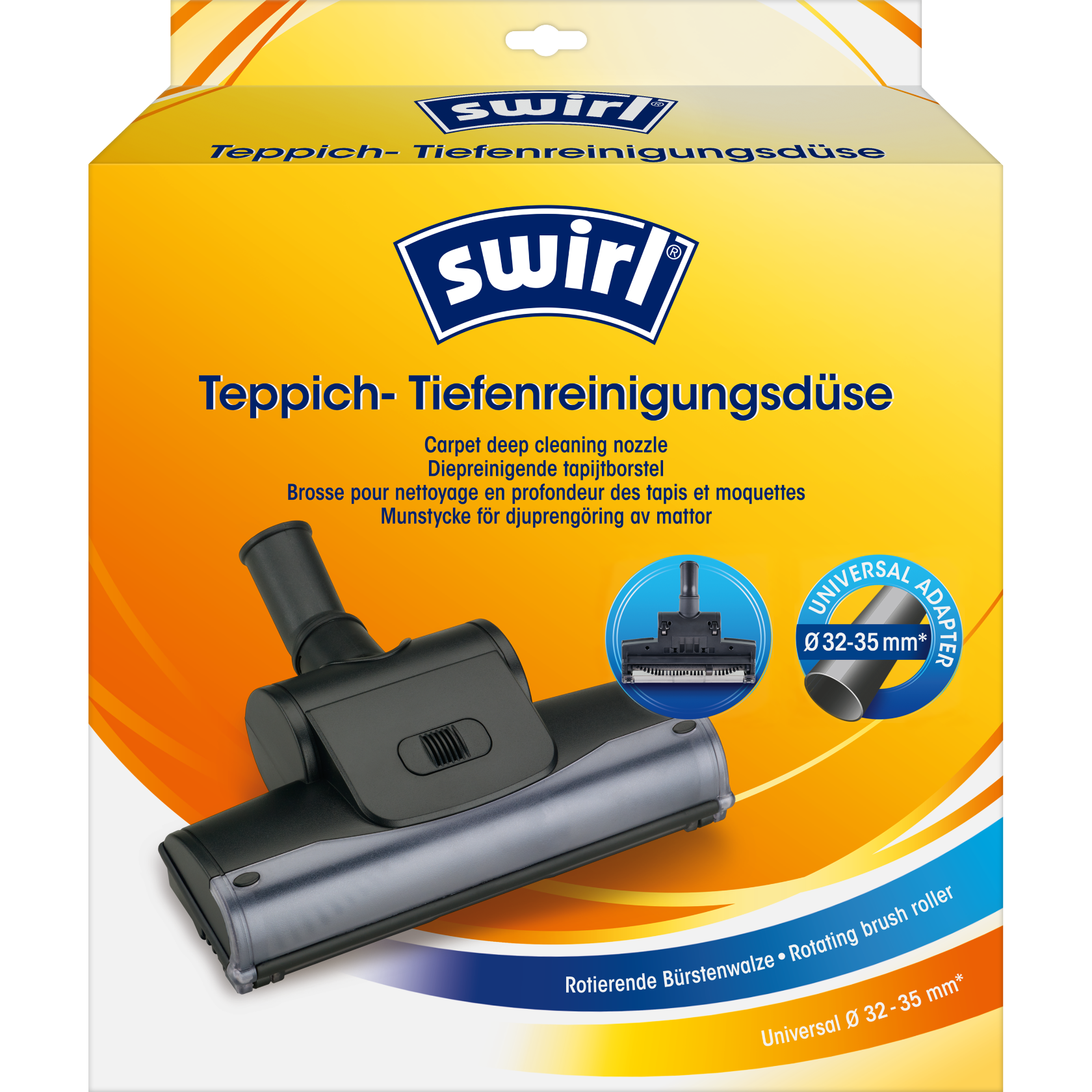 Swirl Teppich-Tiefenreinigungsdüse Verpackung Vorderseite