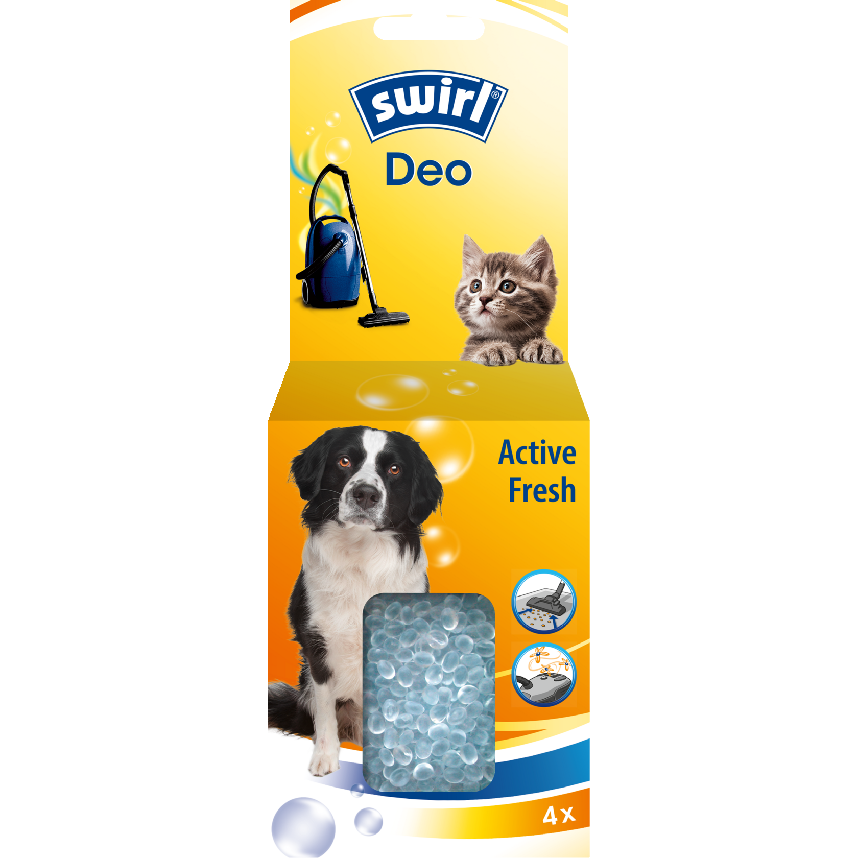 Swirl Deo-Perlen Active Fresh Verpackung Vorderseite