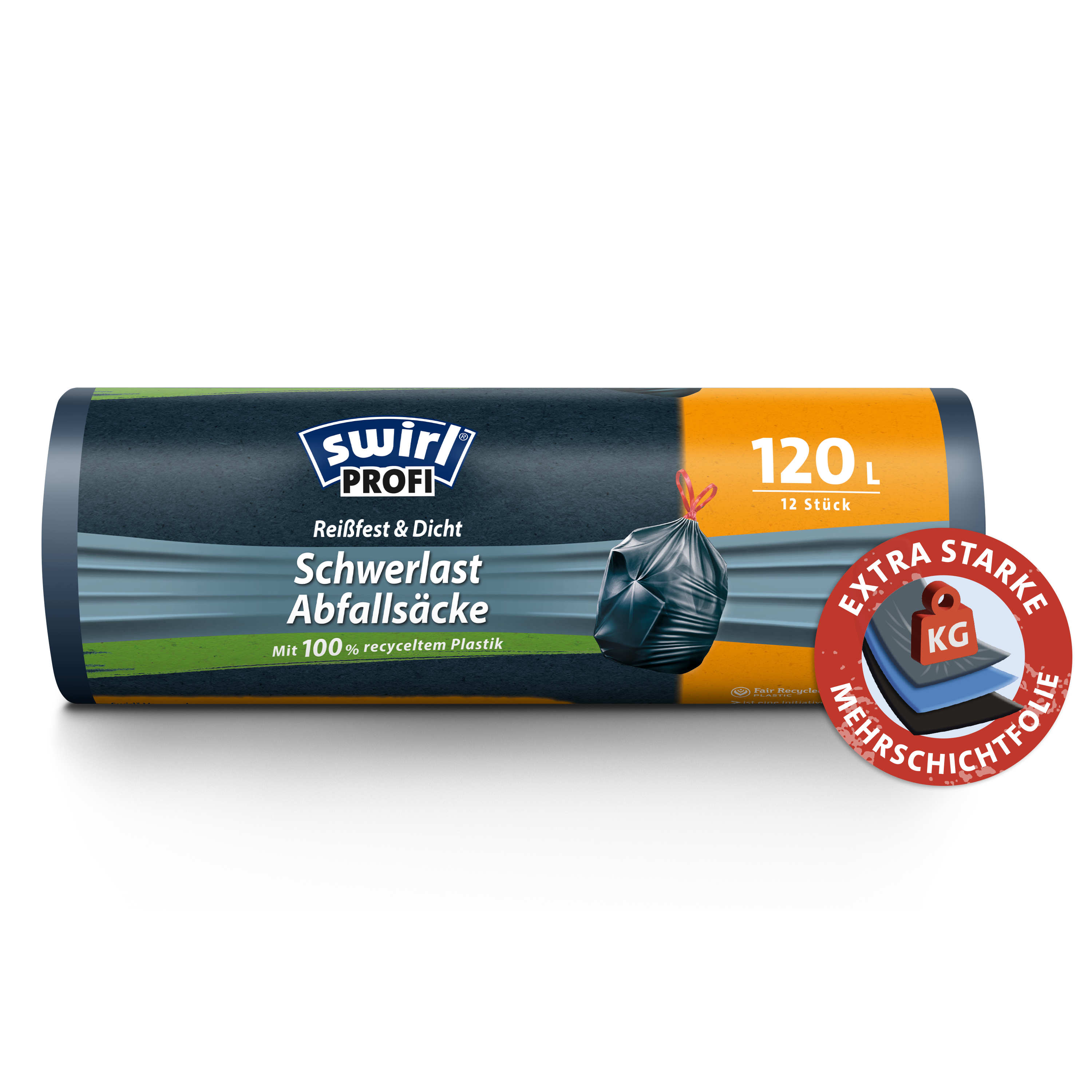 Swirl Abfallsäcke Verpackung Vorderseite - 120 Liter